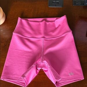 ALO Yoga High-Rise Hot Pink Bike Shorts